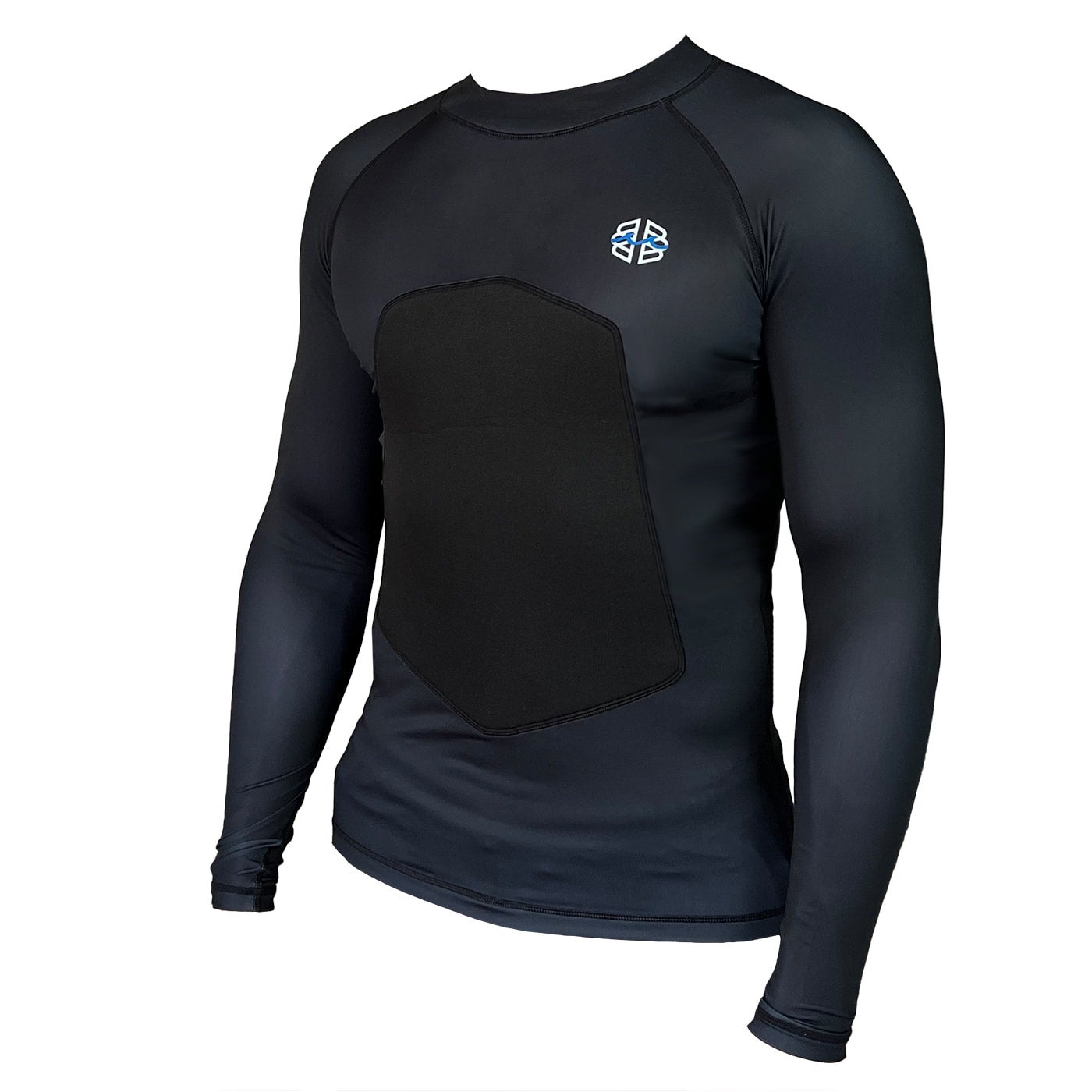 Ribby - Men's Black Long Sleeve | Ribby Padded Rash Guards